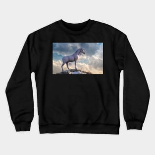 White Horse, Cold Dawn Crewneck Sweatshirt